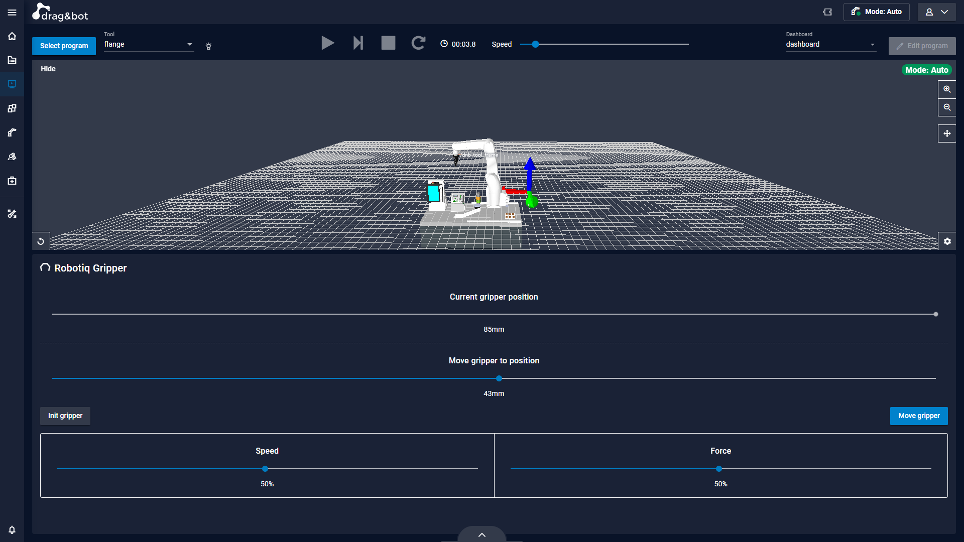 Robotiq Component Wizard in the Operator Cockpit